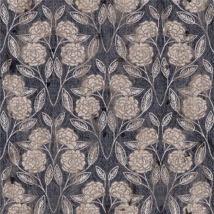 Decorative Textured Hand Drawn Floral Flowers Wallpaper Pattern