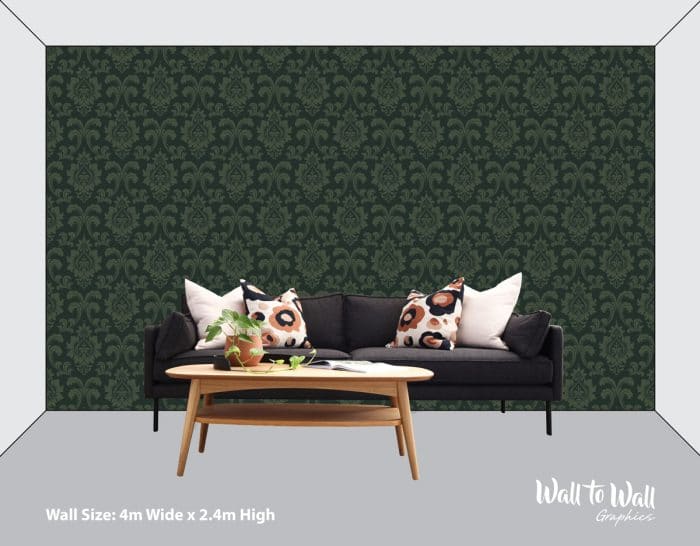 Decorative Floral Damask Wallpaper Pattern - Image 3